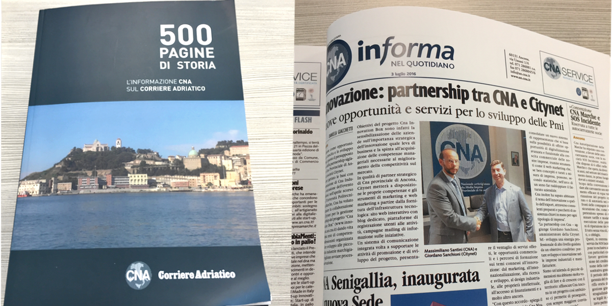 Innovation Box - Citynet tra le pagine di storia di CNA Ancona
